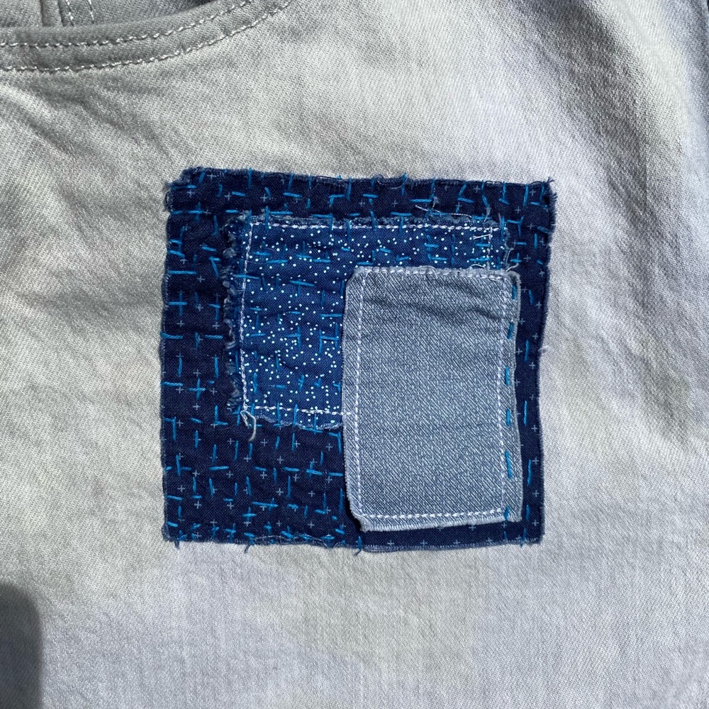 Universal Thread Overalls Hand-Stitched Patches - image 6